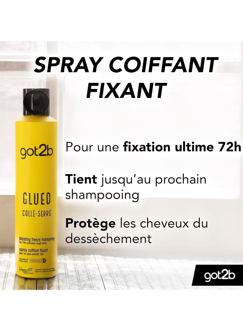 Got2b Glued Hairspray Blasting Freeze Hold 300ml - 2 Packs - Image 3